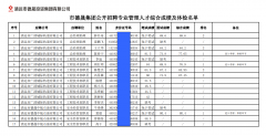 德晟集團(tuán)公開(kāi)招聘專業(yè)管理人才綜合成績(jī)及體檢名單公布